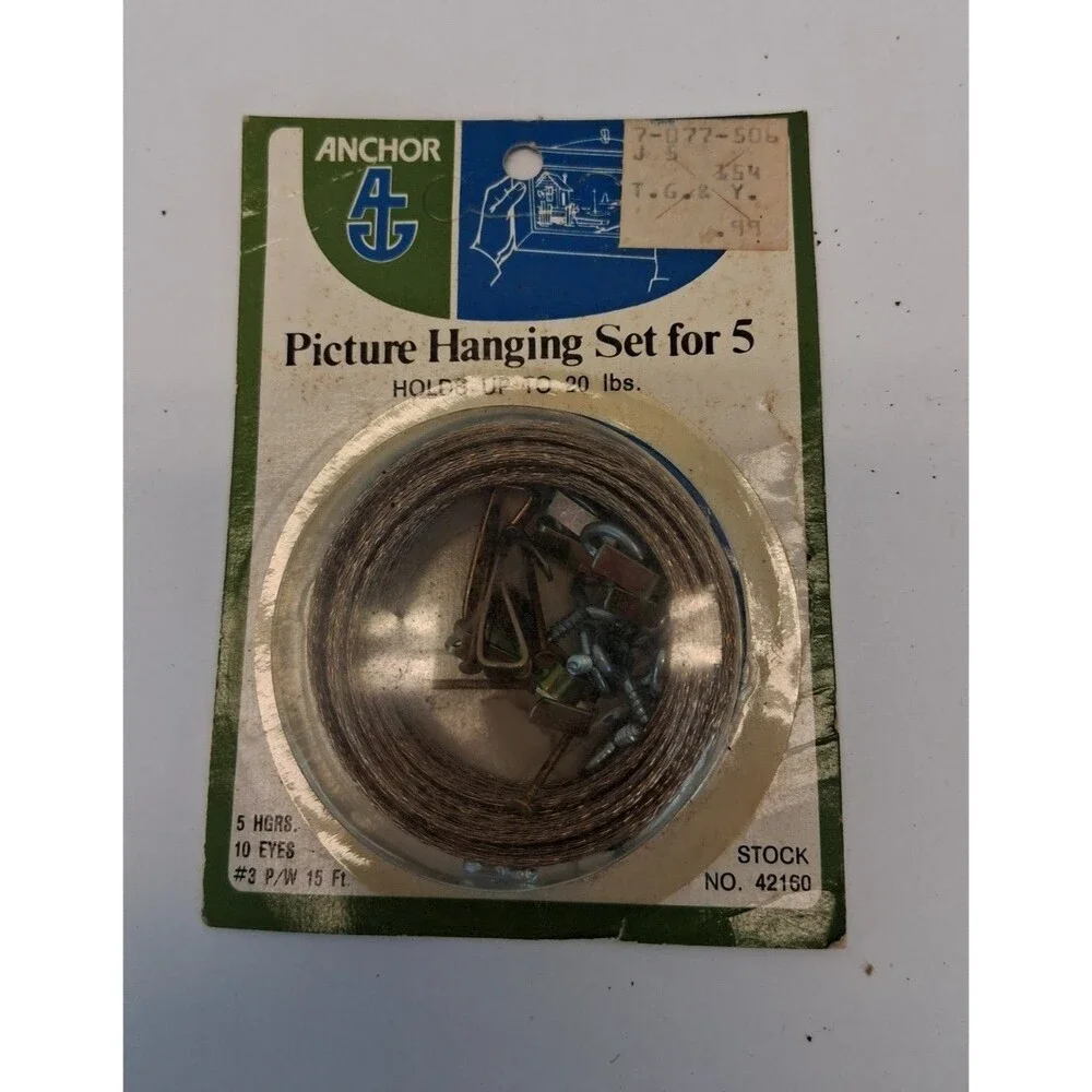 VTG Hardware Lot Stanley Anchor Picture Hangers Tacks Upholstery Nails USA, NOS